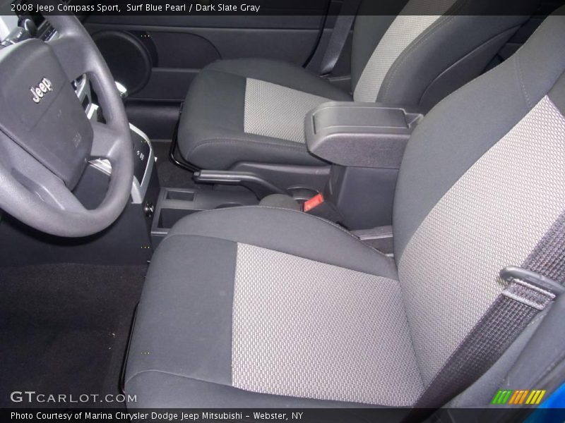 Surf Blue Pearl / Dark Slate Gray 2008 Jeep Compass Sport