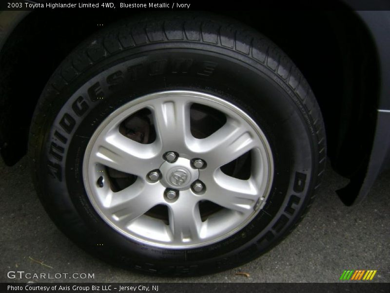 Bluestone Metallic / Ivory 2003 Toyota Highlander Limited 4WD
