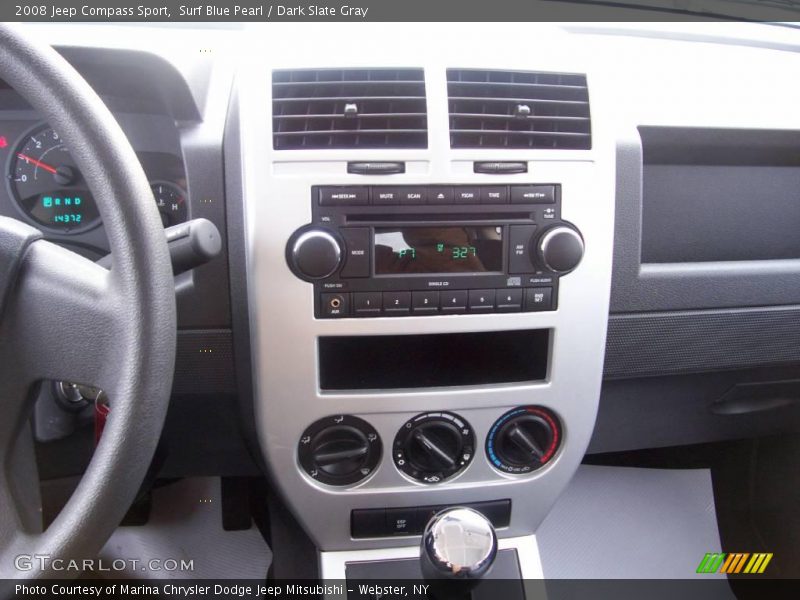 Surf Blue Pearl / Dark Slate Gray 2008 Jeep Compass Sport
