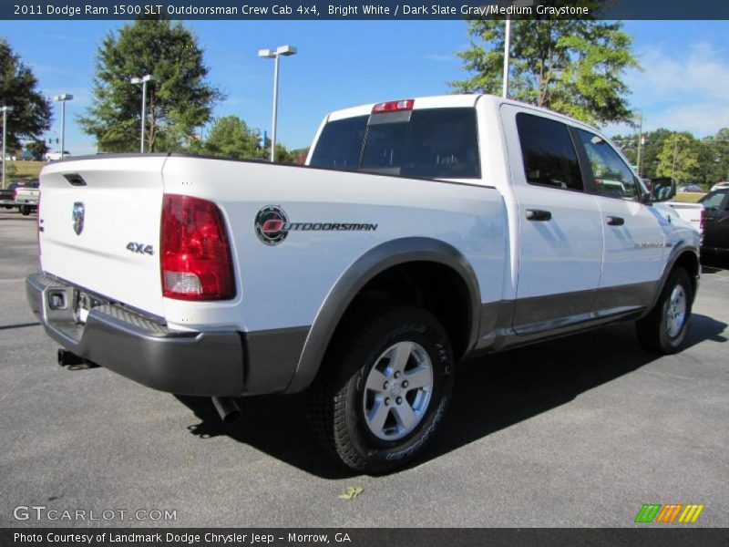 Bright White / Dark Slate Gray/Medium Graystone 2011 Dodge Ram 1500 SLT Outdoorsman Crew Cab 4x4