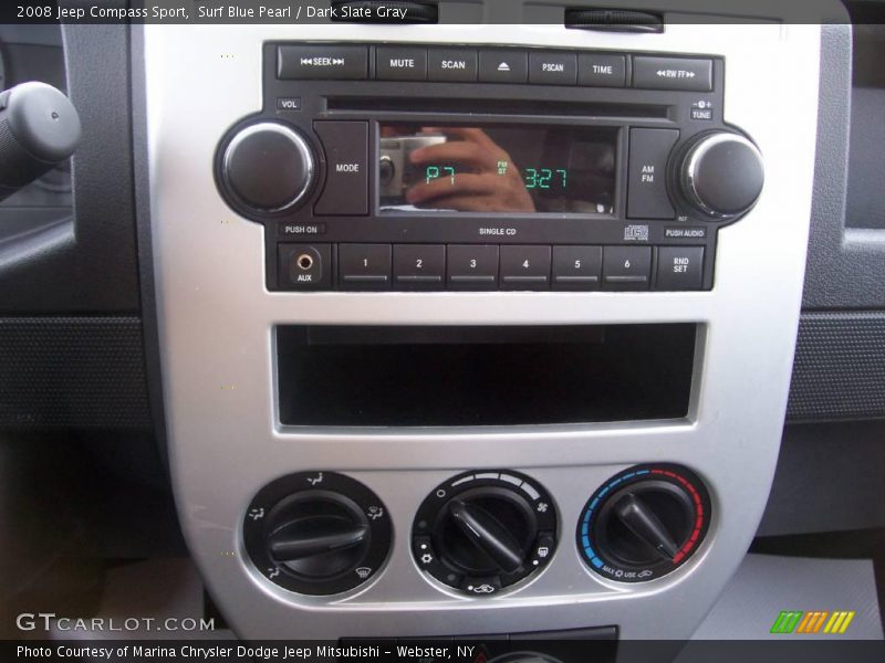 Surf Blue Pearl / Dark Slate Gray 2008 Jeep Compass Sport
