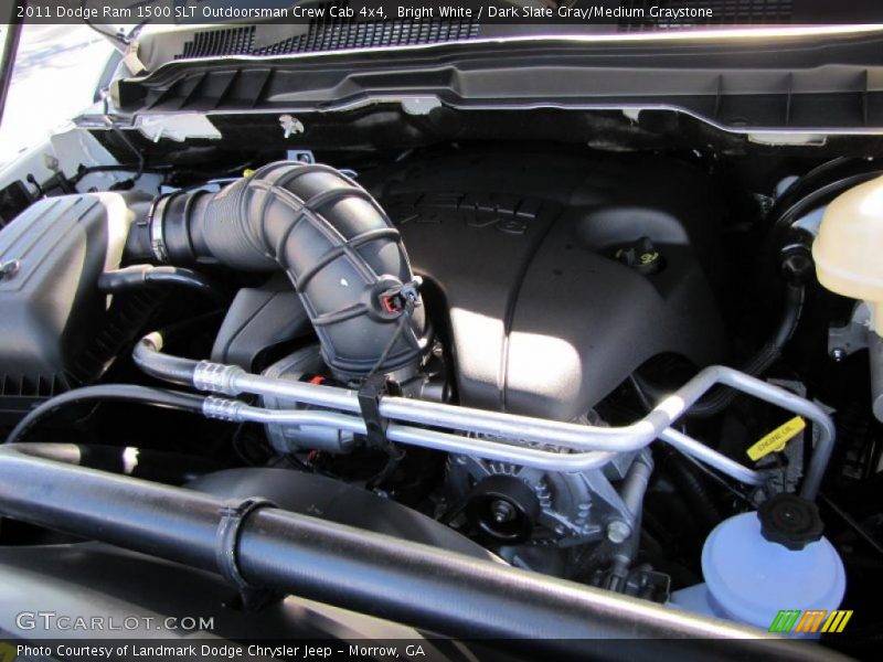 Bright White / Dark Slate Gray/Medium Graystone 2011 Dodge Ram 1500 SLT Outdoorsman Crew Cab 4x4