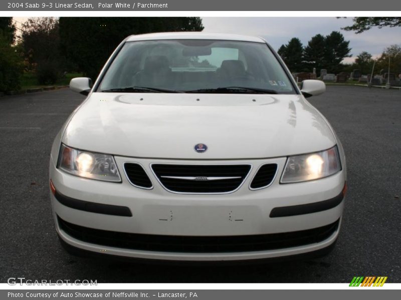 Polar White / Parchment 2004 Saab 9-3 Linear Sedan