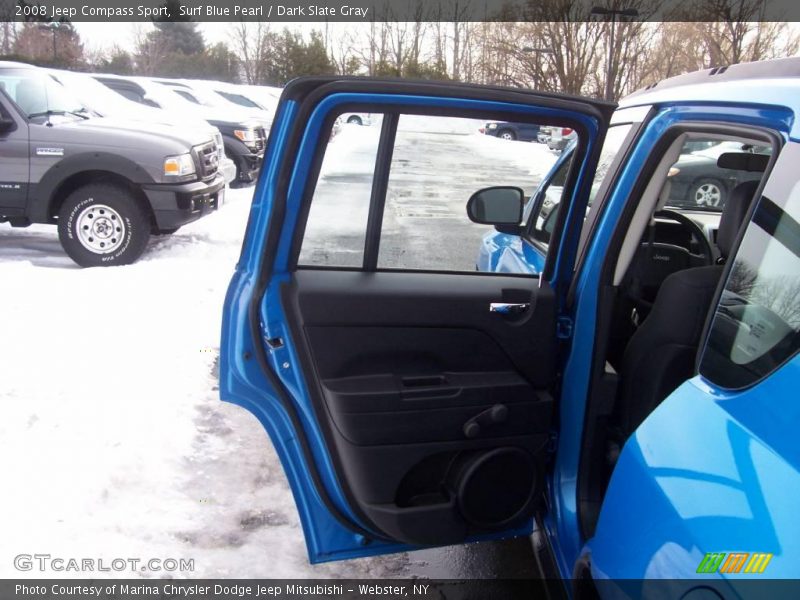 Surf Blue Pearl / Dark Slate Gray 2008 Jeep Compass Sport