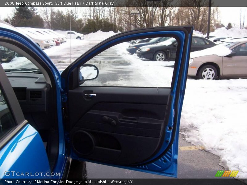 Surf Blue Pearl / Dark Slate Gray 2008 Jeep Compass Sport