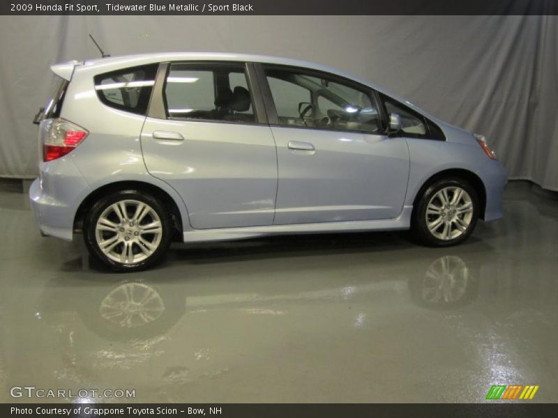 Tidewater Blue Metallic / Sport Black 2009 Honda Fit Sport