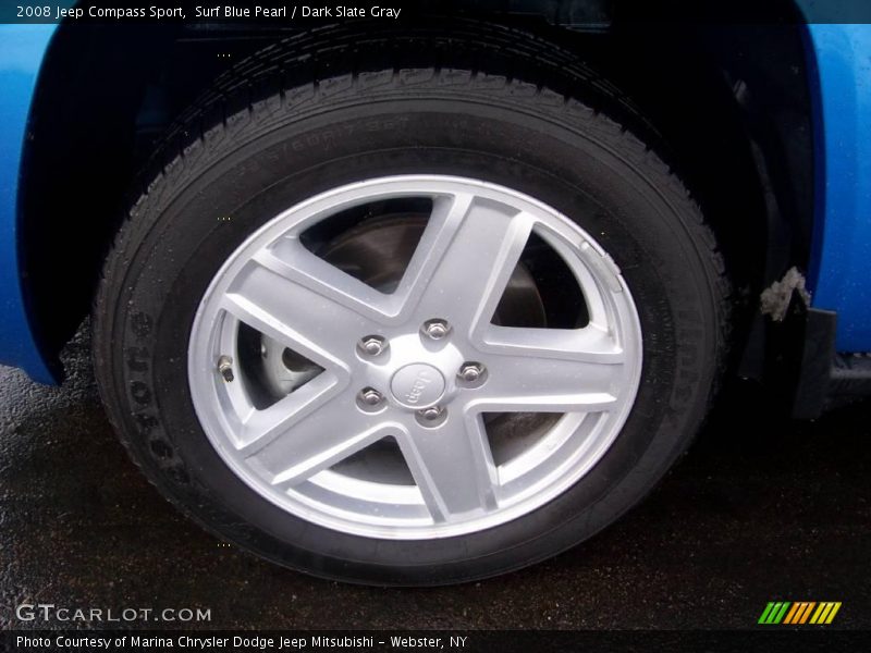 Surf Blue Pearl / Dark Slate Gray 2008 Jeep Compass Sport