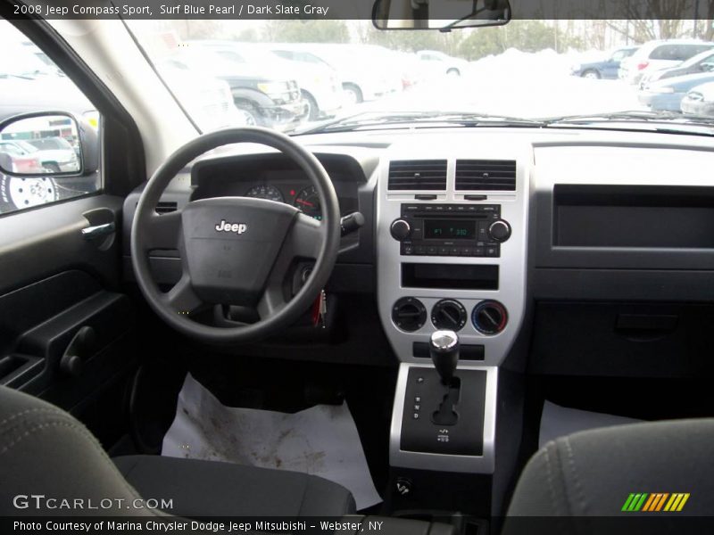 Surf Blue Pearl / Dark Slate Gray 2008 Jeep Compass Sport