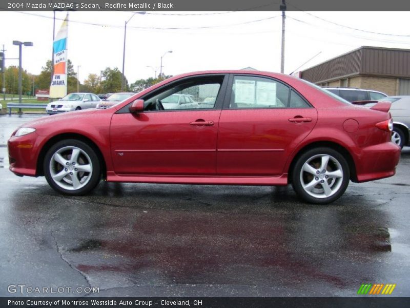 Redfire Metallic / Black 2004 Mazda MAZDA6 s Sedan