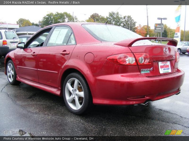 Redfire Metallic / Black 2004 Mazda MAZDA6 s Sedan
