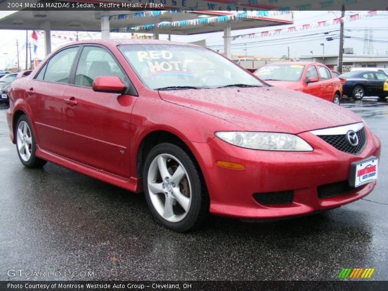 Redfire Metallic / Black 2004 Mazda MAZDA6 s Sedan