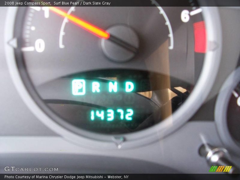 Surf Blue Pearl / Dark Slate Gray 2008 Jeep Compass Sport