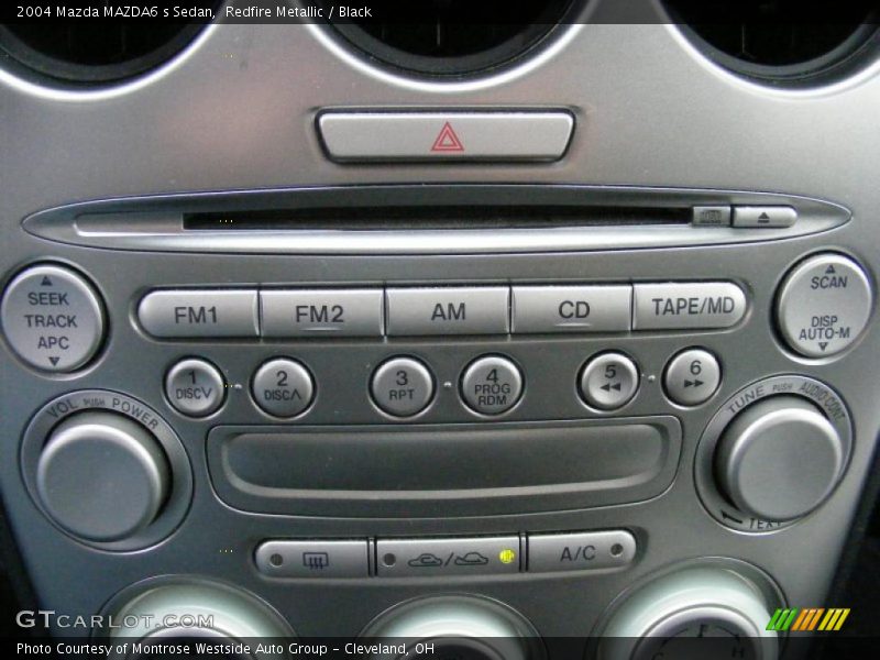 Redfire Metallic / Black 2004 Mazda MAZDA6 s Sedan