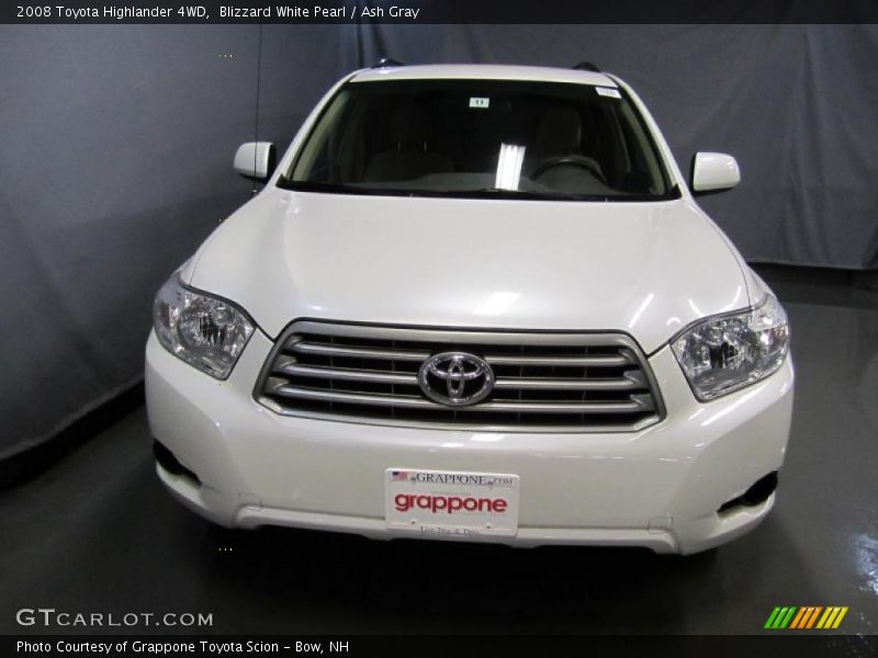 Blizzard White Pearl / Ash Gray 2008 Toyota Highlander 4WD