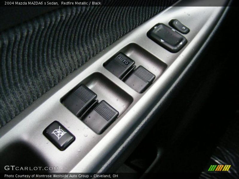 Redfire Metallic / Black 2004 Mazda MAZDA6 s Sedan