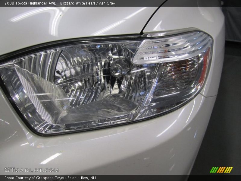 Blizzard White Pearl / Ash Gray 2008 Toyota Highlander 4WD