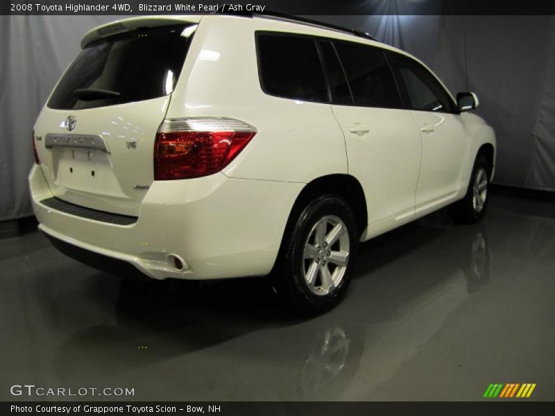 Blizzard White Pearl / Ash Gray 2008 Toyota Highlander 4WD