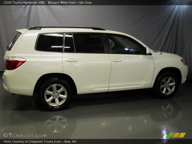 Blizzard White Pearl / Ash Gray 2008 Toyota Highlander 4WD