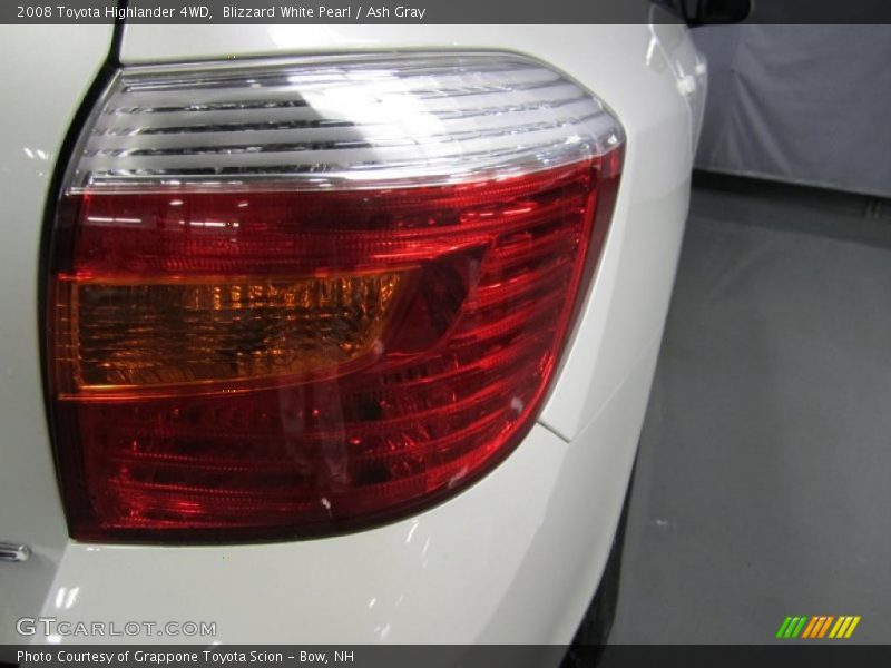 Blizzard White Pearl / Ash Gray 2008 Toyota Highlander 4WD