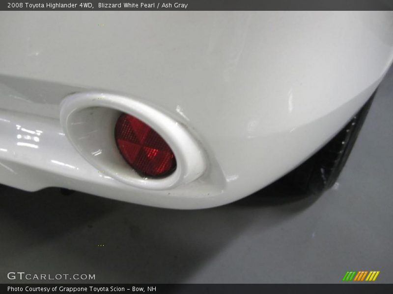 Blizzard White Pearl / Ash Gray 2008 Toyota Highlander 4WD