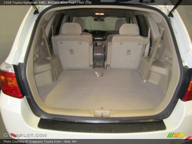 Blizzard White Pearl / Ash Gray 2008 Toyota Highlander 4WD