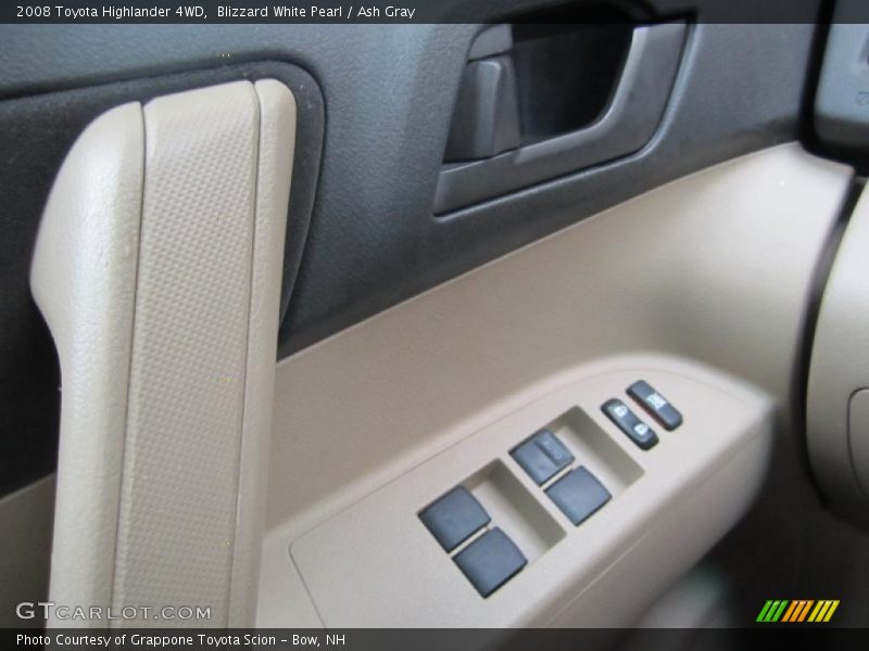 Blizzard White Pearl / Ash Gray 2008 Toyota Highlander 4WD