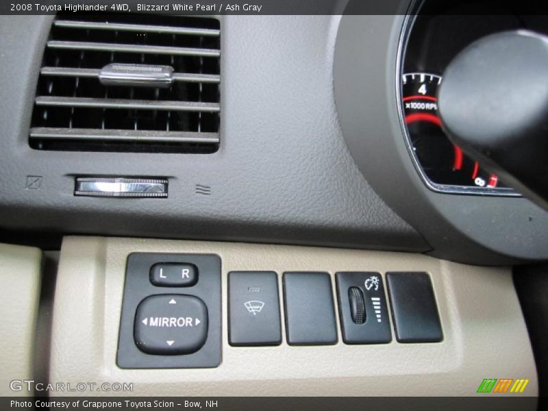 Blizzard White Pearl / Ash Gray 2008 Toyota Highlander 4WD