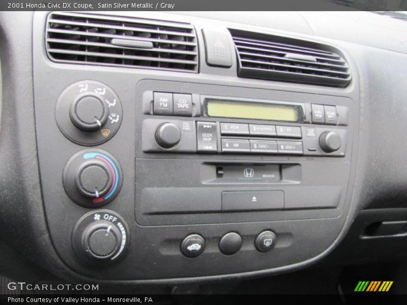 Controls of 2001 Civic DX Coupe