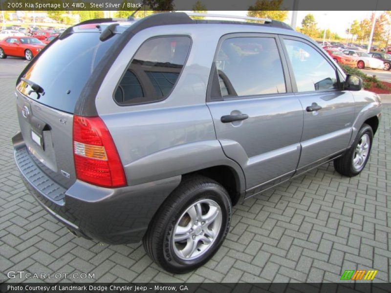 Steel Silver / Black 2005 Kia Sportage LX 4WD