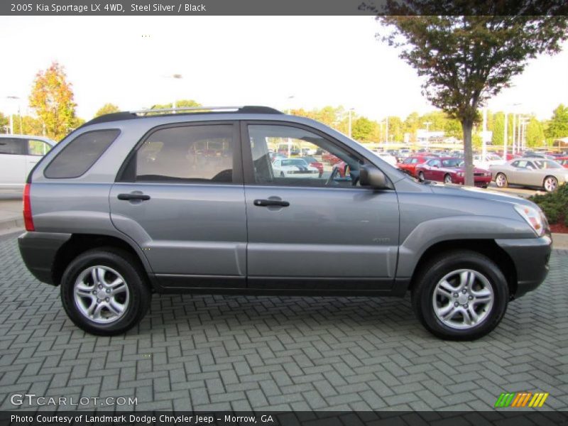 Steel Silver / Black 2005 Kia Sportage LX 4WD