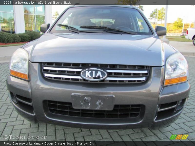 Steel Silver / Black 2005 Kia Sportage LX 4WD