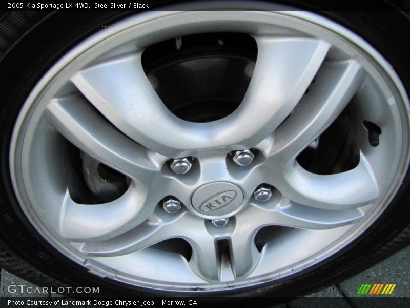 Steel Silver / Black 2005 Kia Sportage LX 4WD