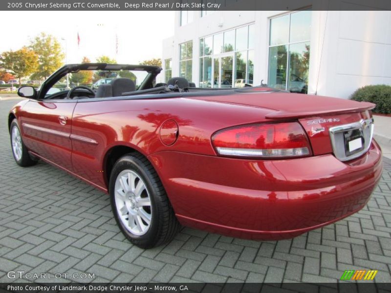 Deep Red Pearl / Dark Slate Gray 2005 Chrysler Sebring GTC Convertible