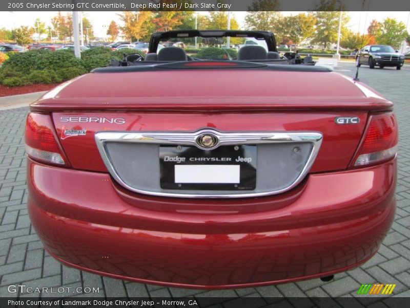 Deep Red Pearl / Dark Slate Gray 2005 Chrysler Sebring GTC Convertible