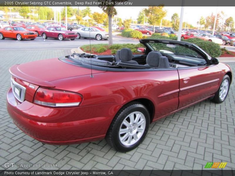 Deep Red Pearl / Dark Slate Gray 2005 Chrysler Sebring GTC Convertible