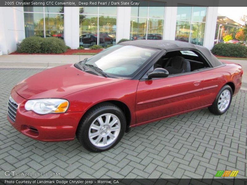 Deep Red Pearl / Dark Slate Gray 2005 Chrysler Sebring GTC Convertible