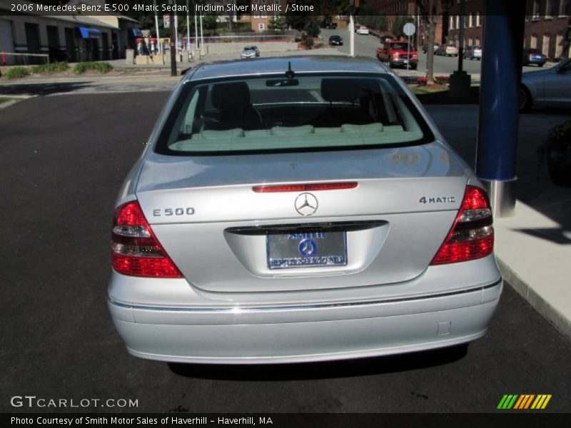 Iridium Silver Metallic / Stone 2006 Mercedes-Benz E 500 4Matic Sedan