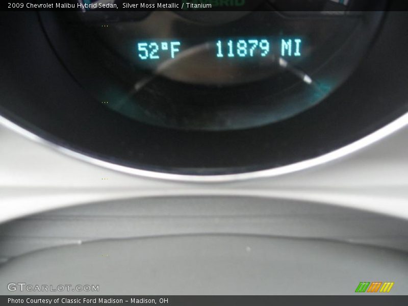 Silver Moss Metallic / Titanium 2009 Chevrolet Malibu Hybrid Sedan