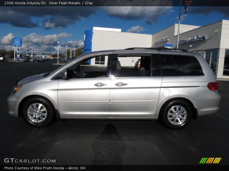 Silver Pearl Metallic / Gray 2008 Honda Odyssey EX