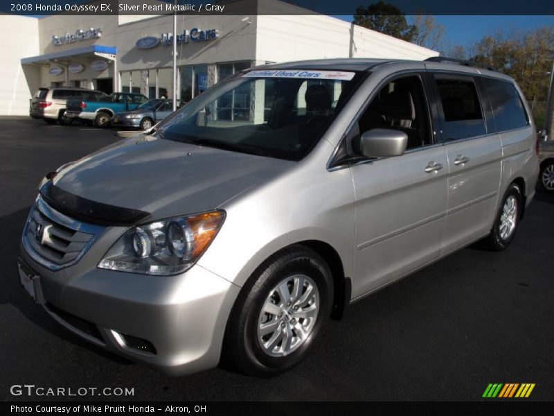 Silver Pearl Metallic / Gray 2008 Honda Odyssey EX