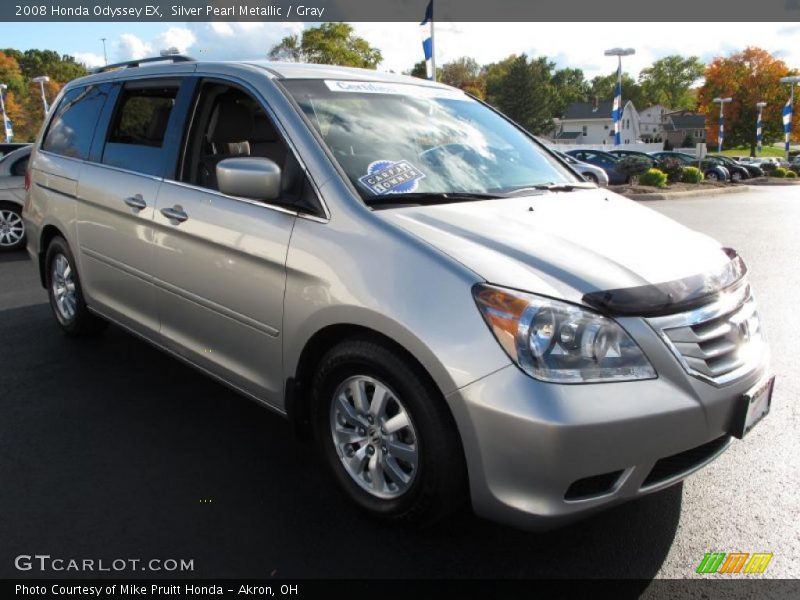 Silver Pearl Metallic / Gray 2008 Honda Odyssey EX