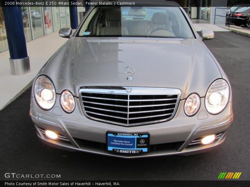 Pewter Metallic / Cashmere 2008 Mercedes-Benz E 350 4Matic Sedan