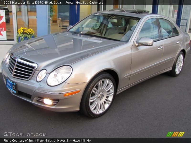 Pewter Metallic / Cashmere 2008 Mercedes-Benz E 350 4Matic Sedan
