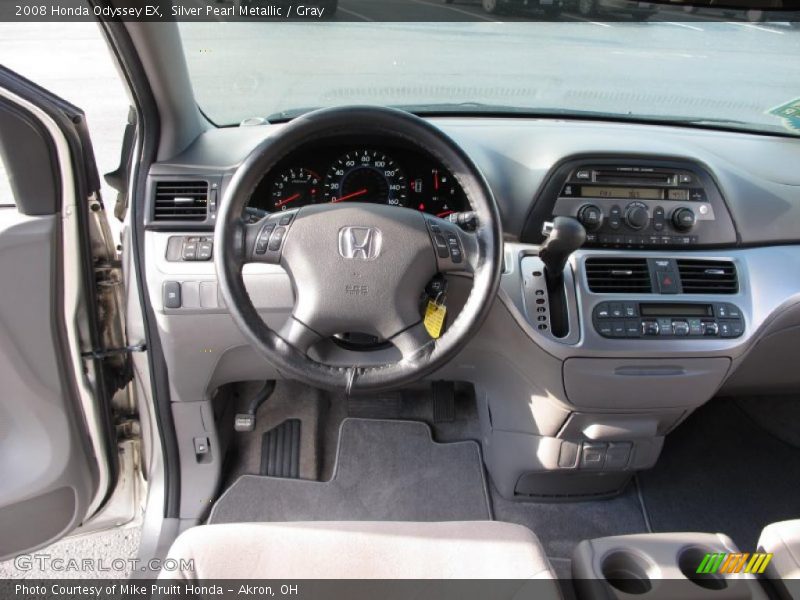 Silver Pearl Metallic / Gray 2008 Honda Odyssey EX