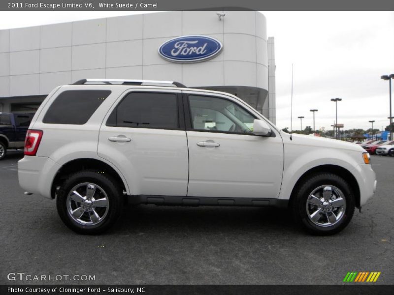 White Suede / Camel 2011 Ford Escape Limited V6