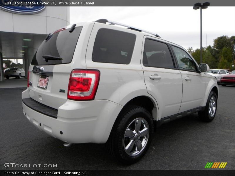 White Suede / Camel 2011 Ford Escape Limited V6