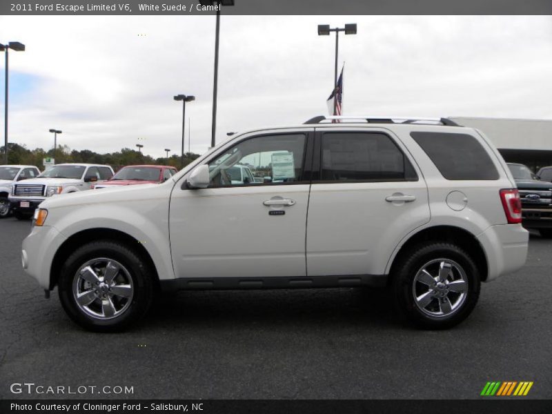 White Suede / Camel 2011 Ford Escape Limited V6