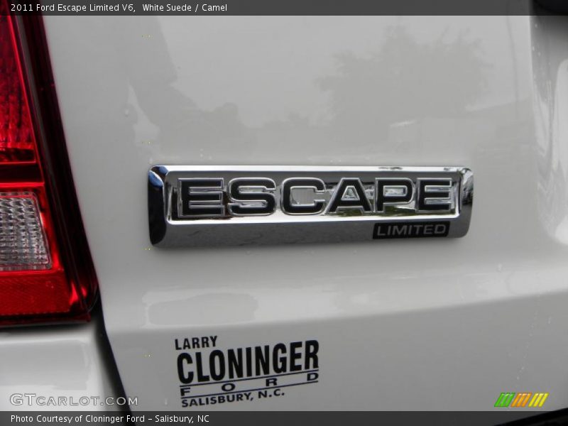White Suede / Camel 2011 Ford Escape Limited V6