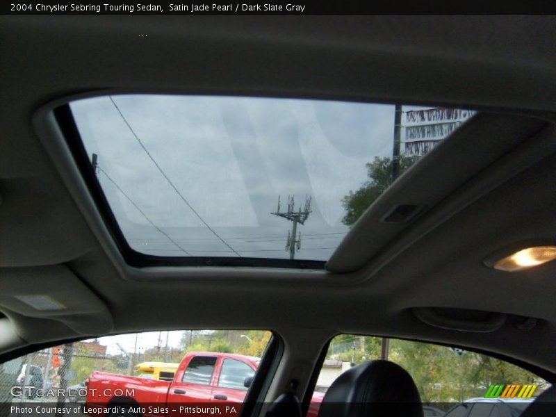 Satin Jade Pearl / Dark Slate Gray 2004 Chrysler Sebring Touring Sedan