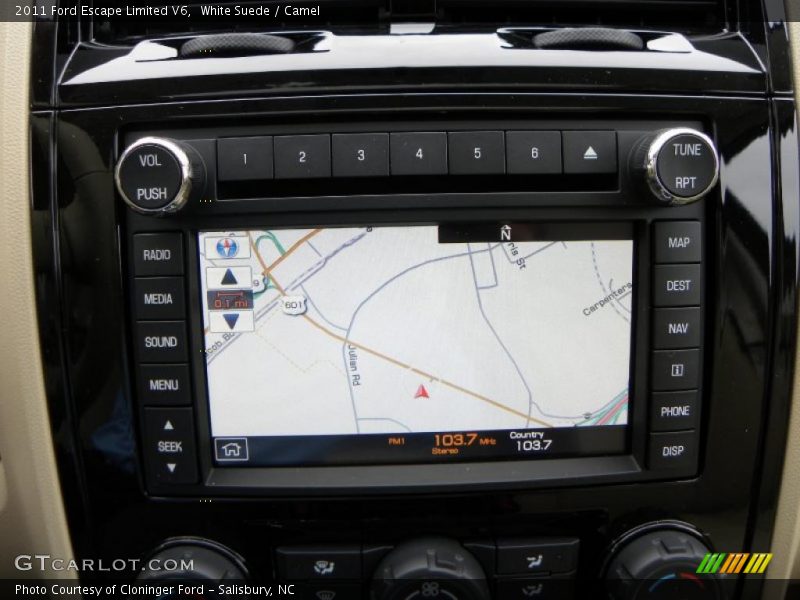 Navigation of 2011 Escape Limited V6